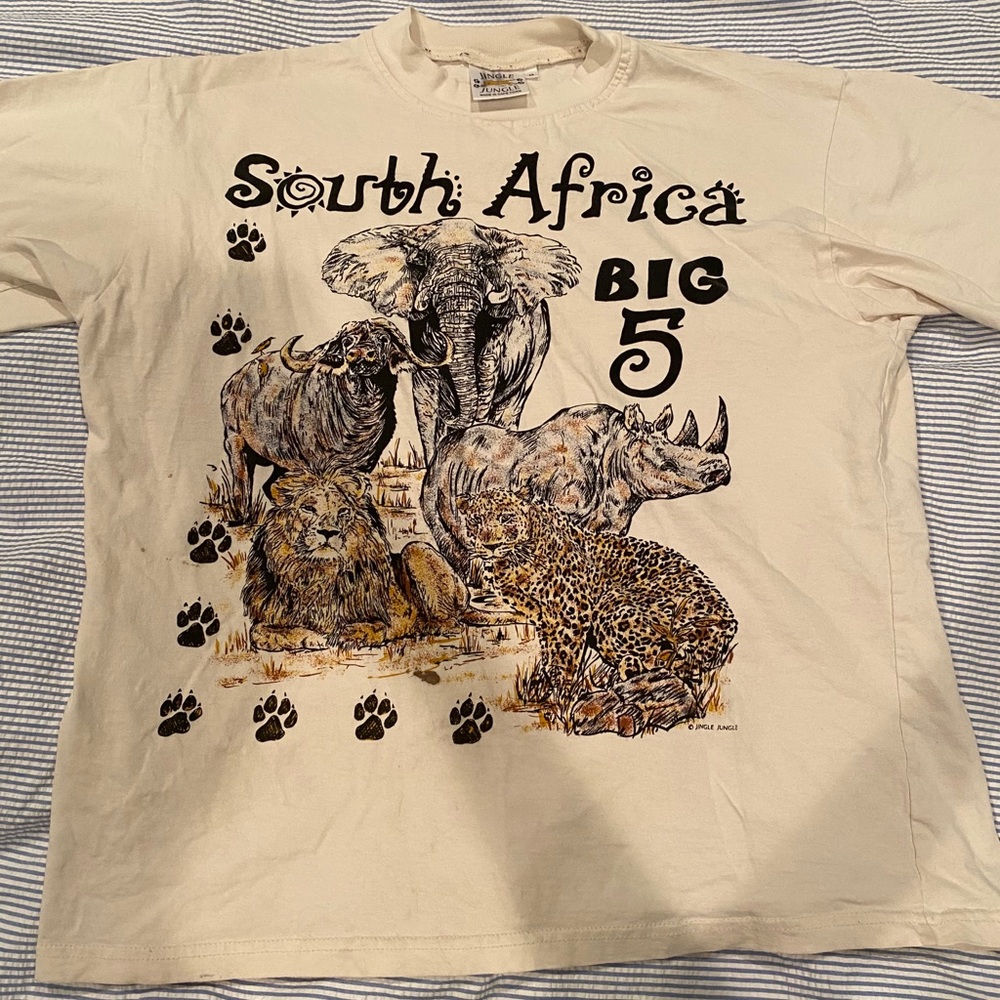 Vintage South Africa Animal Print Tee